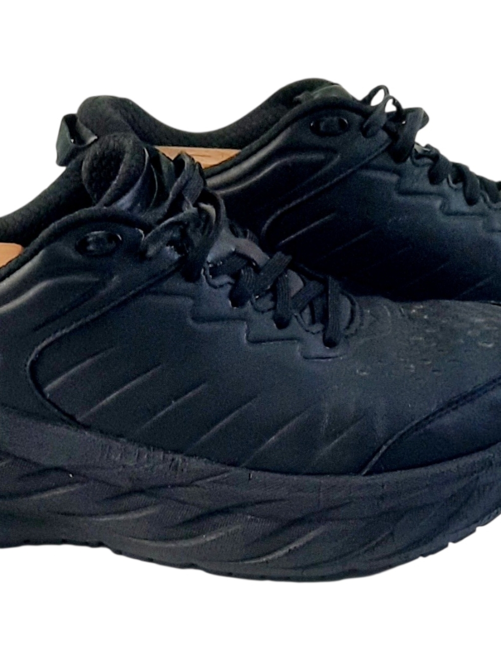 Hoka One One Bondi SR Womens Sz 10.5 Black Anti Slip Sneakers Work No Insole - Picture 4 of 5